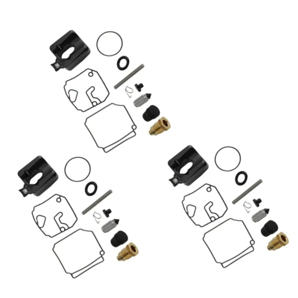 3 Set Carburetor Repair Kit 6H2-W0093-10-00 With Needle Valve Gasket For 3 Cylinder 60HP 70HP Engine Rebuild Accessories