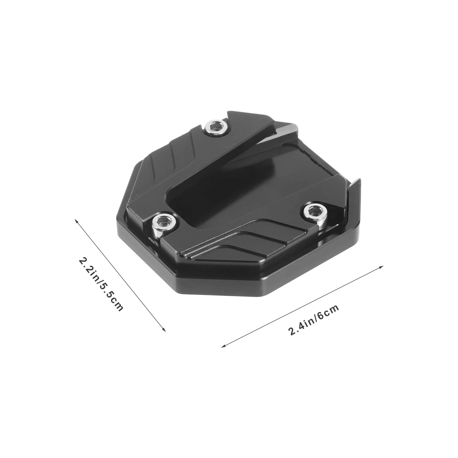 

Anti Slip Motorcycle Kickstand Extension Pad Enlarger Foot Plate Support Board Cushion Random Color Aluminum Alloy Stable