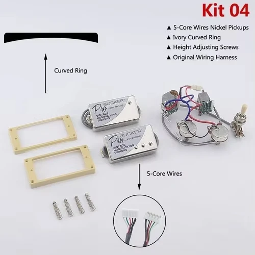 

Epphon PRO Bucker Alnico Humbucker Pickup Electric Guitar Pickups Guitar Parts