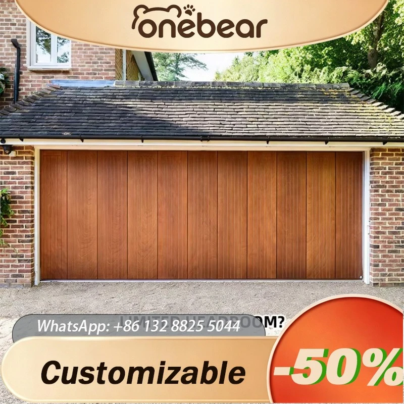 Any Size Custom Aluminum Side Sliding Garage Door For Modern Home Garage Premium Anti Corrosion Space Saving Stable Durable