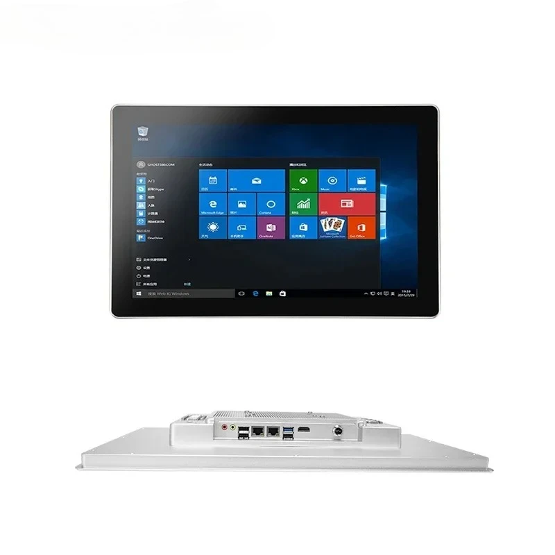 19 inch all in one touch screen computer industrial panel pc  with Core i3 i5 i7 6 USB  GPIO optional