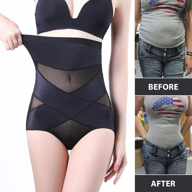 Sexy Bodyshaper-Slip mit Po-Lifting-Effekt für Damen, Formende Unterwäsche mit Bauchkontrolle, Hochgeschnittener Taillentrainer, Körperformende Höschen, Korsett für den Bauchbereich