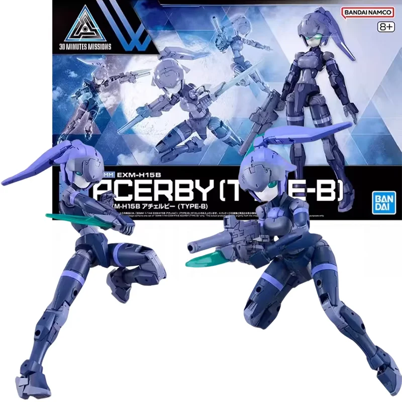 

BANDAI Original ANIME 30MM 1/144 EXM-H15E ACERBY[TYPE-B] Assembly Plastic Model Action Toys Figures Gifts