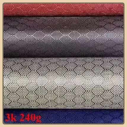 

3K 240g Football Pattern Carbon Fiber Fabric, Honeycomb Jacquard Hexagonal Carbon Fiber Cloth for Car Exterior Decoration