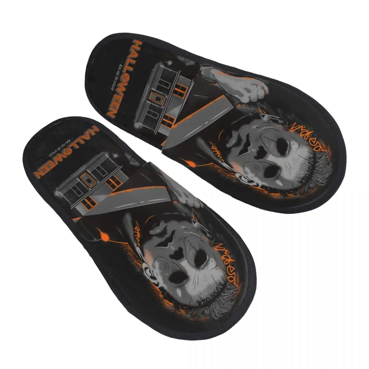 Casual Horror Film Halloween Knife Men Women Furry slippers nice-looking special Home slippers pantoufle homme