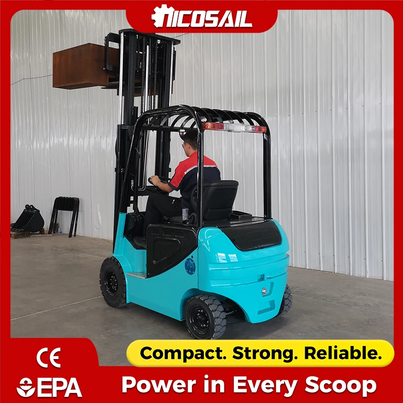 

ISO CE 1.5 Ton Electric Forklift 3m Lifting Height 3000W Motor 60V Battery Forklift CE