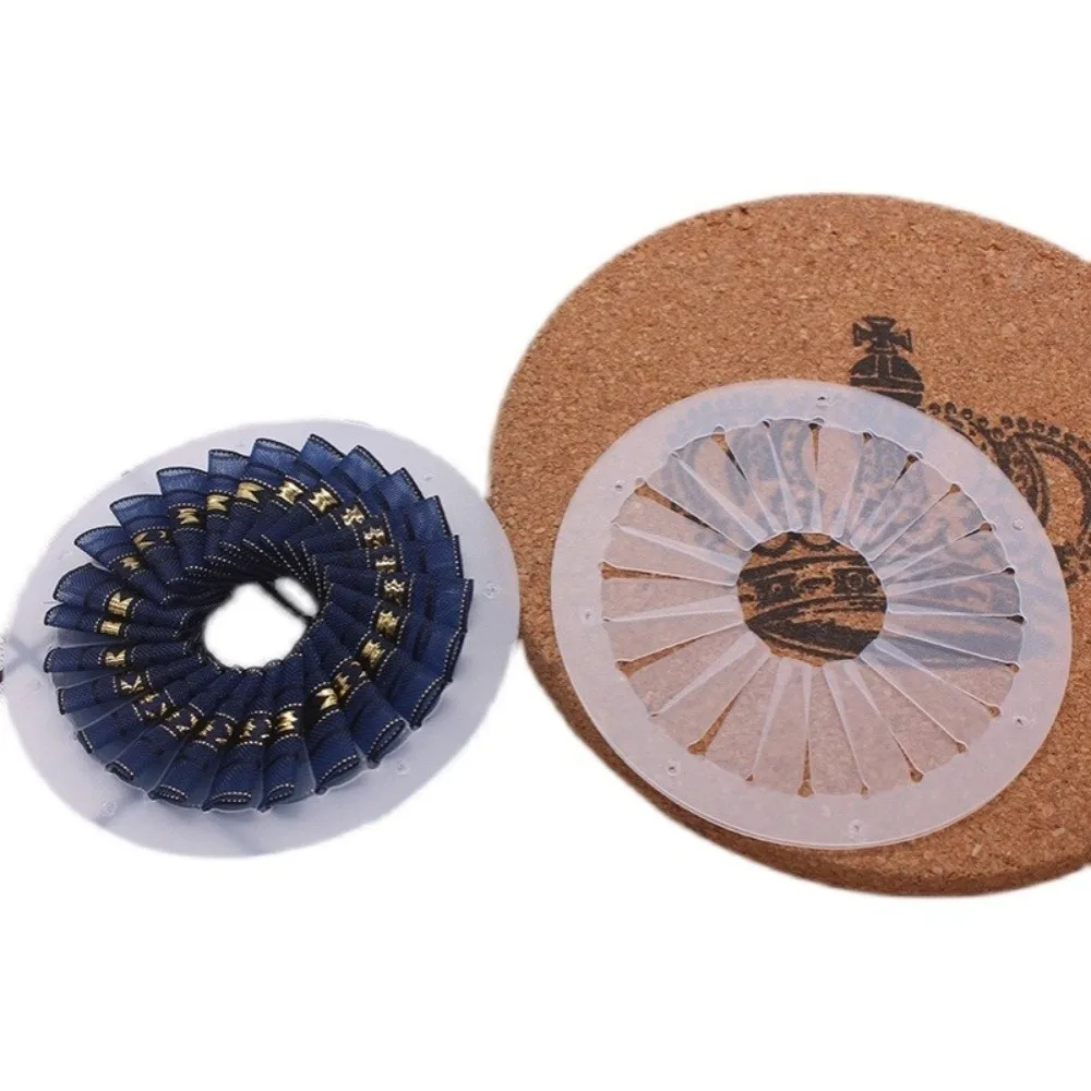 DIY Rosettenmacher für 9cm, 12cm, 15cm Bänder, Transparentes Bandblumen-Herstellungswerkzeug, Figuren, DIY Bandbroschen, Abzeichen-Bastelset – Detail 9
