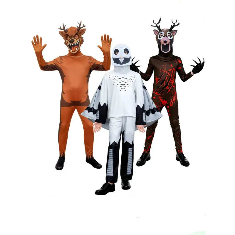 

99 Nights In The Forest Deer Cosplay Halloween Children's Adults Bodysuit Cosplay 99 Nights Deer Monster Horror Game Costume