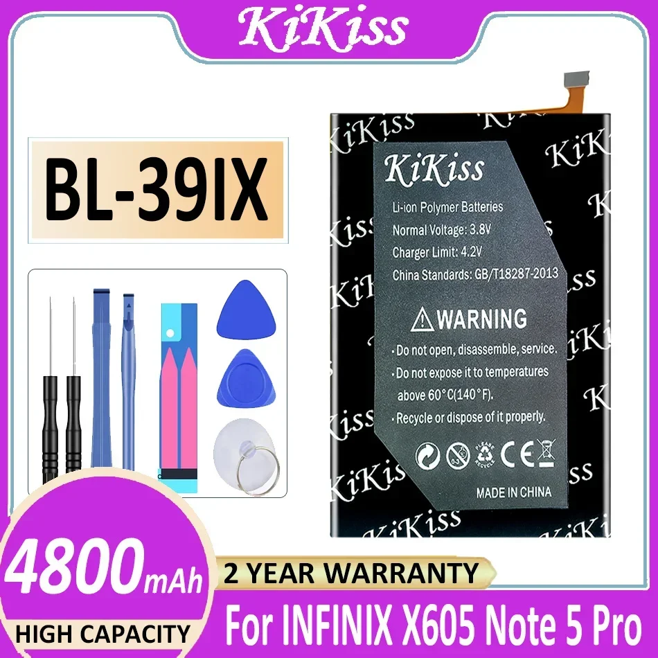 KiKiss Battery BL-44AX BL-39IX BL-44CX BL-49FX For Infinix X687 X655 X605/Zero 8/8i CE9 Hot 8 9 Note 4/5 pro Spark 5 Pro X571