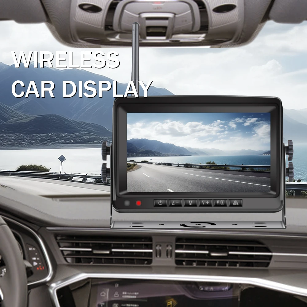 7inch WIFI Truck Monitor Display wireless 1camera/2camera reversing Camera screen for car monitor for auto Truck RV