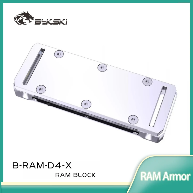 

Блок водяного охлаждения Bykski B-RAM-D4-X RAM для двух или 4-каналов, 2 шт., 4 шт., медный радиатор для ПК с металлической крышкой/броня