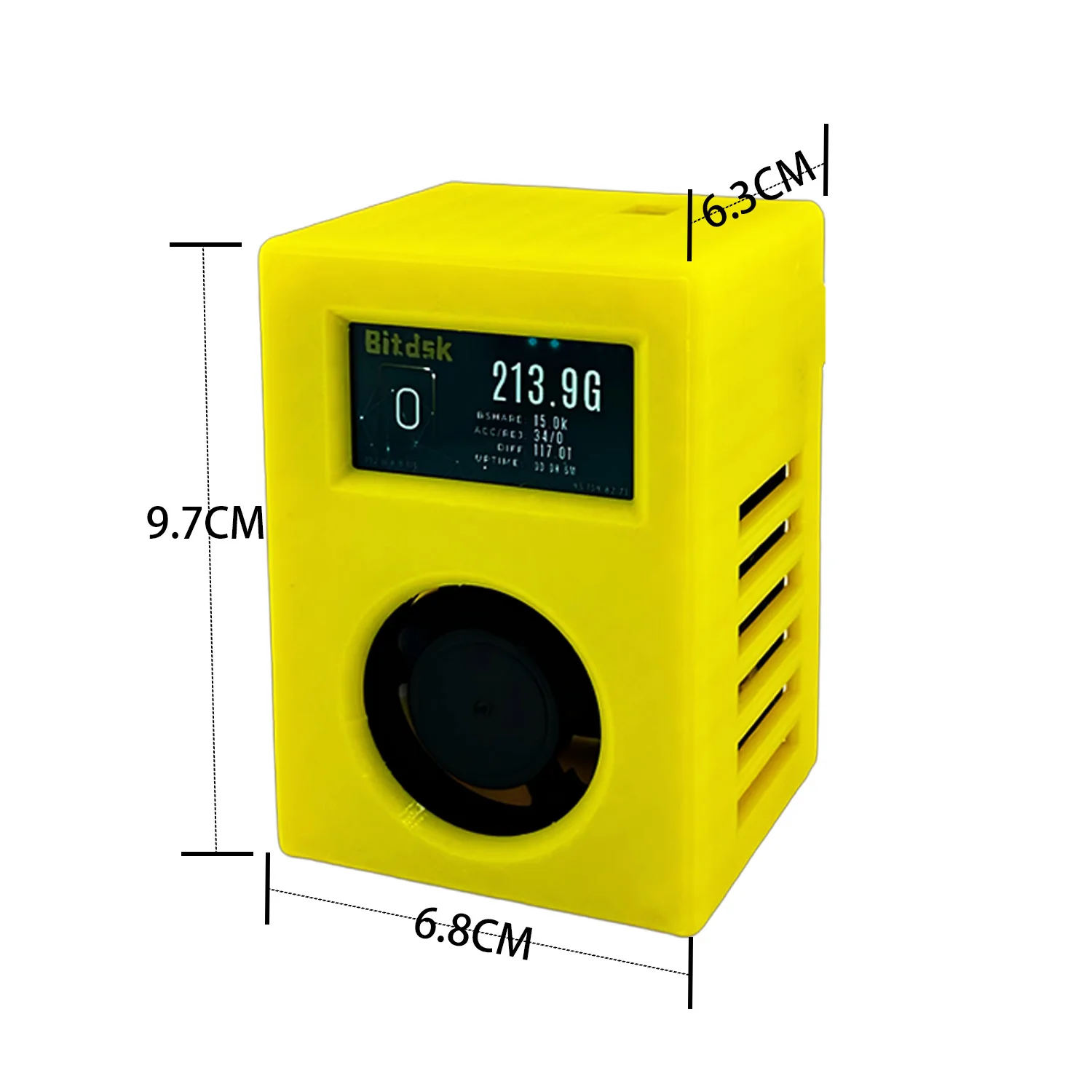 Bitdsk D12 200Gh/S BM1397 Bitcoin ASIC BTC Miner Solo Lottery Miner US/EU/UK/AU/BR PLUG with Type-C PD power