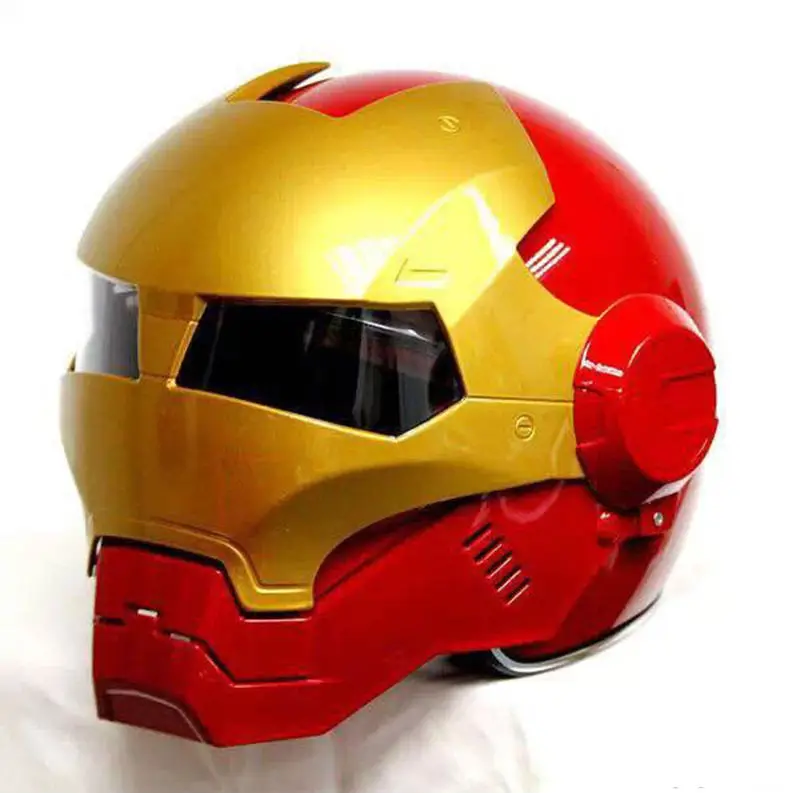 Red Gold MASEI Iron helmet motorcycle helmet half helmet open face helmet casque motocross red 610 M L XL free shipping