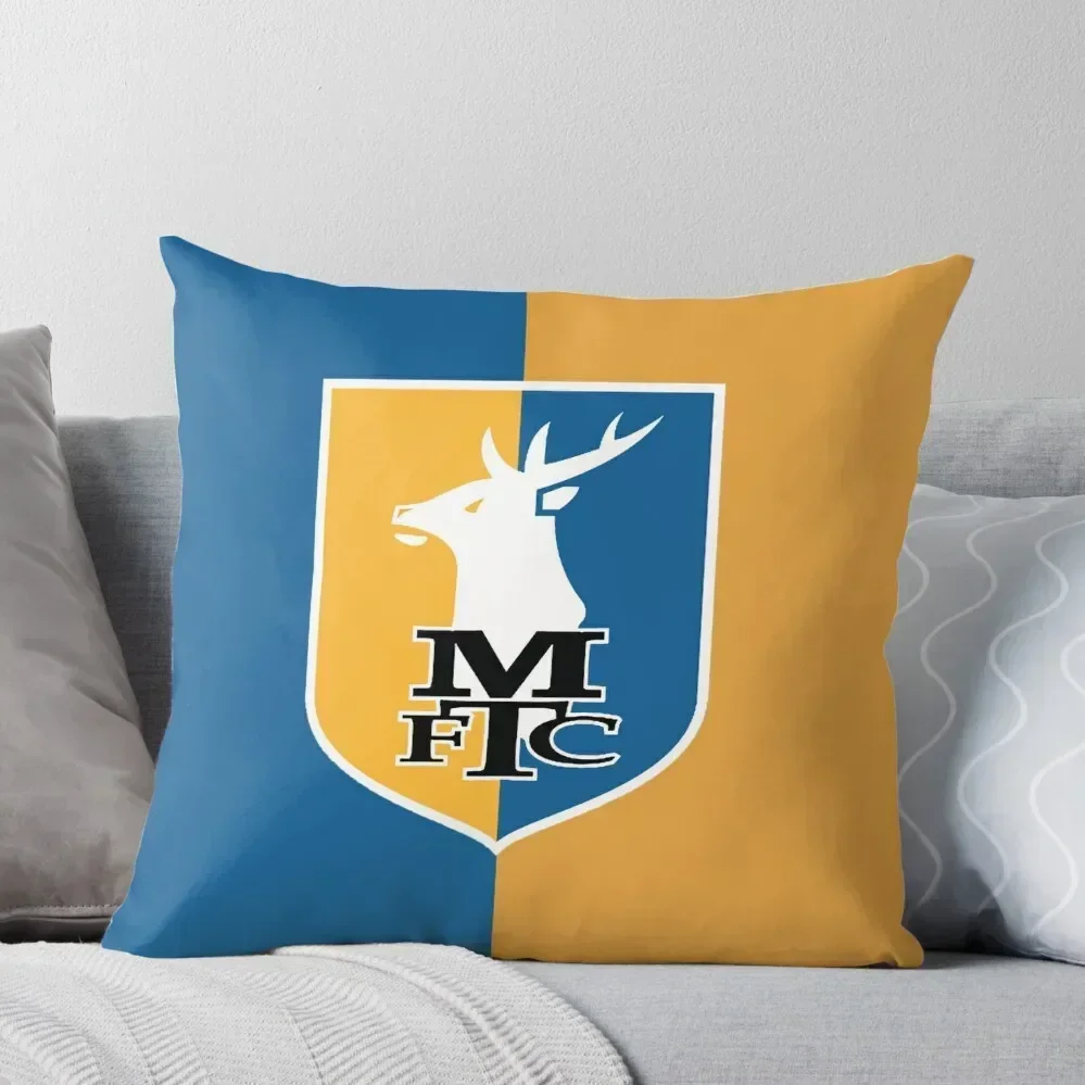 

Mansfield Town FC Throw Pillow Christmas Pillow Covers luxury sofa pillows pillow