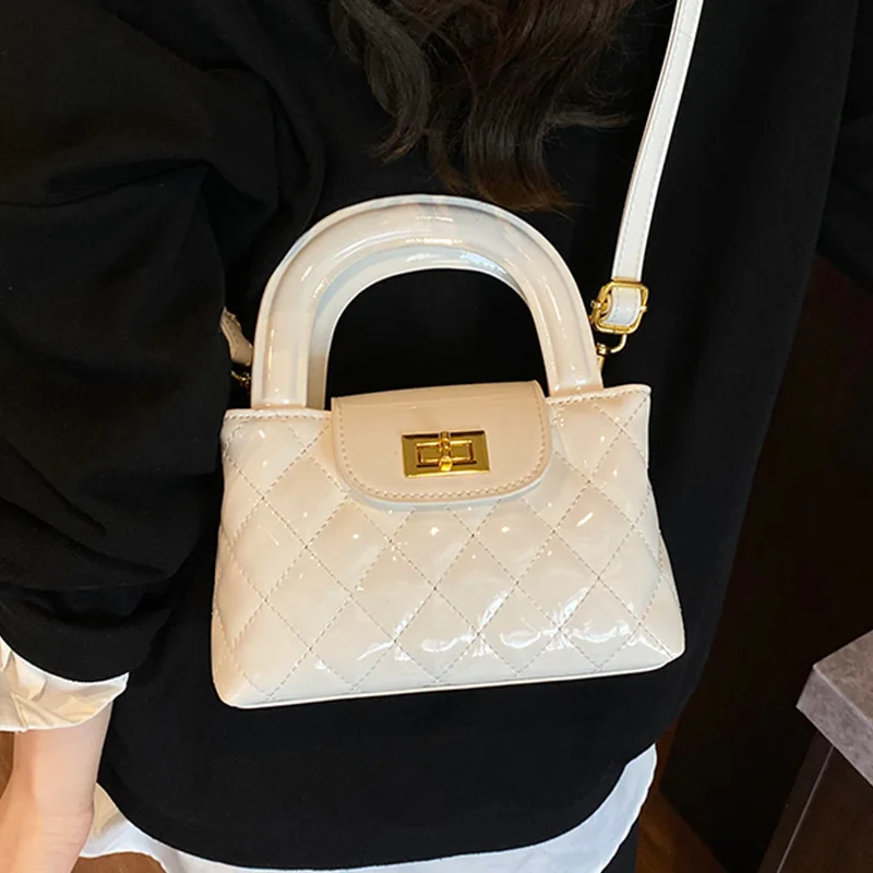 حقيبة كتف مبطنة صيفية لعام 2025 للنساء - محفظة كروس على الطراز الكوري العتيق، حقيبة يد أنيقة بنمط ماسي #4