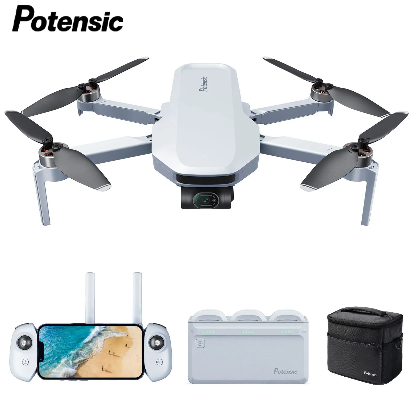 

Potensic ATOM Mini Drone 3 Axis Gimbal / 6KM Distance / 32 Min Flight Time