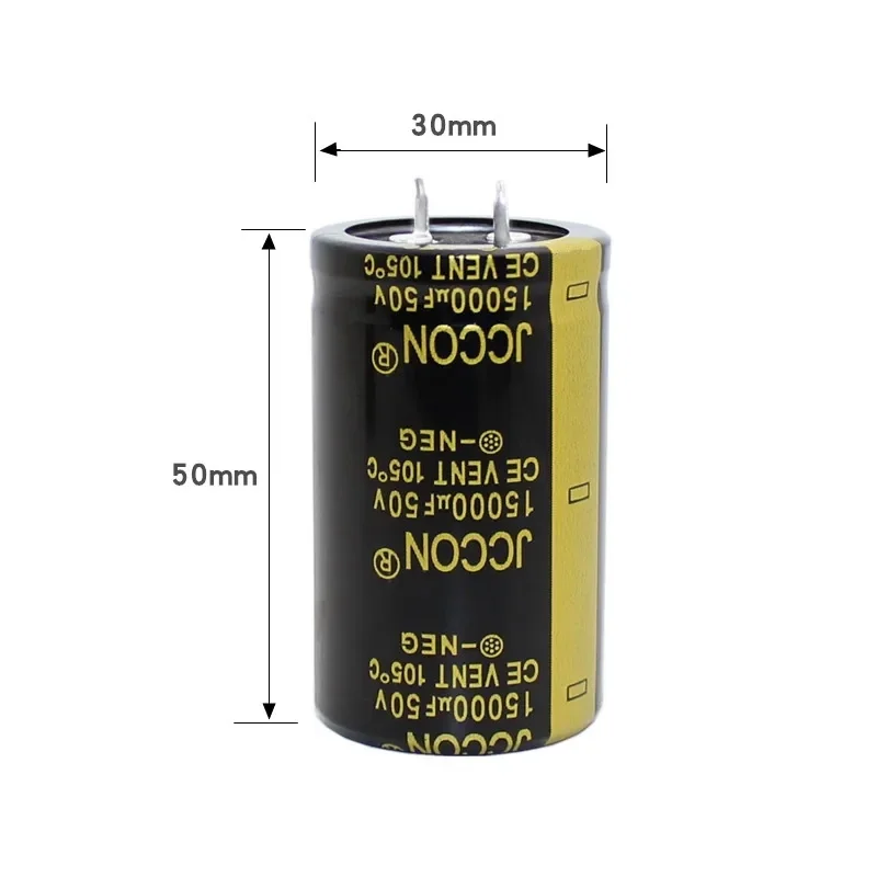 50v15000uf JCCON Thick-foot Electrolytic Capacitor Volume 30x50 Inverter Power Audio Amplifier Power Capacitor