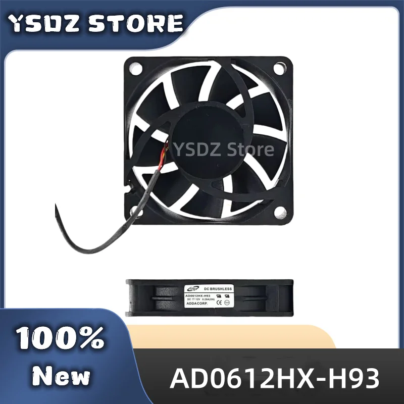 AD0612HX-H93 3-wire DC12V 0.28A 60*60*13MM For ADDA New Original Cooling fan Fast Shipping