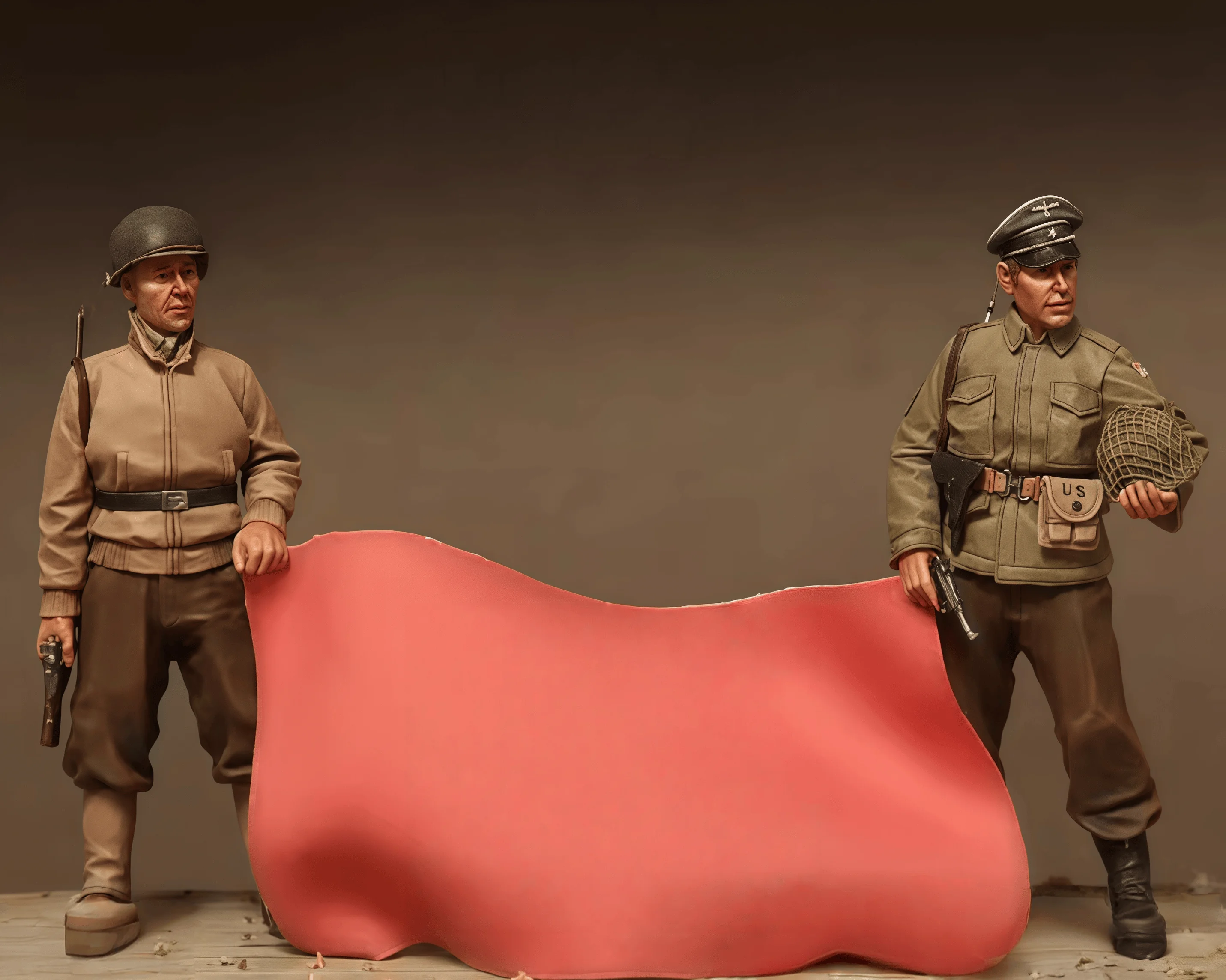 

Комплект для сборки модели из литья смолы 1/35, GK, модель американской пехотной команды, неокрашенный (без флага)