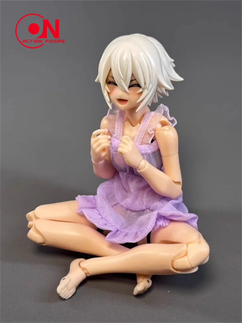 Modelo de Vestido de Festa com Alças de Renda para Soldado Feminino 1/12, Compatível com Figuras de Ação de 6'' Ob11 Azone Figma Romankey