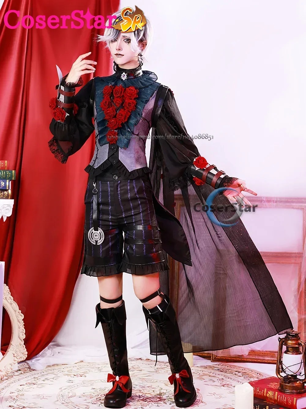 CoserStar-SR Gioco Identità V Ada Messmer Costume Cosplay Vestito Sexy Abito Scuro Luminaria Emile Costume Cosplay Paziente Parrucche