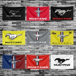 90X150CM 3X5 FT Mustangs racing car Flag Polyester Printed Car Banner For Decor