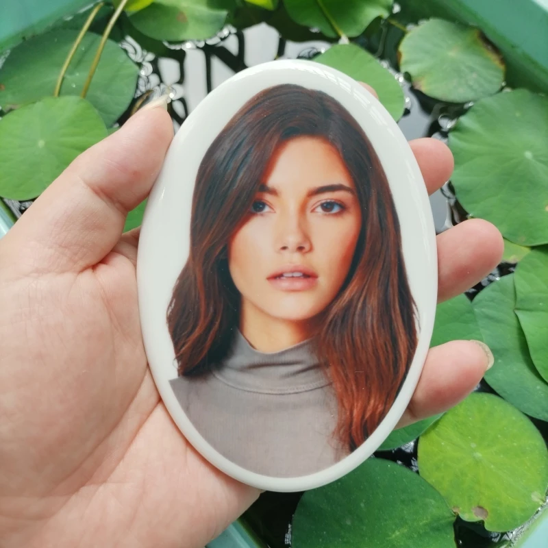 Custom Tombstone Photo Kiln Fired Ceramic Memorial Portrait Headstone Porcelain Effigy Weatherproof Fade Resistant Cemetery Use