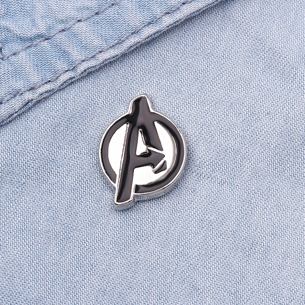 ديزني مارفل فيلم المنتقمون شعار زر بروش المينا أيقونة شارة الأزياء إلكتروني سبيكة التلبيب دبوس لملحقات حقيبة الظهر #5