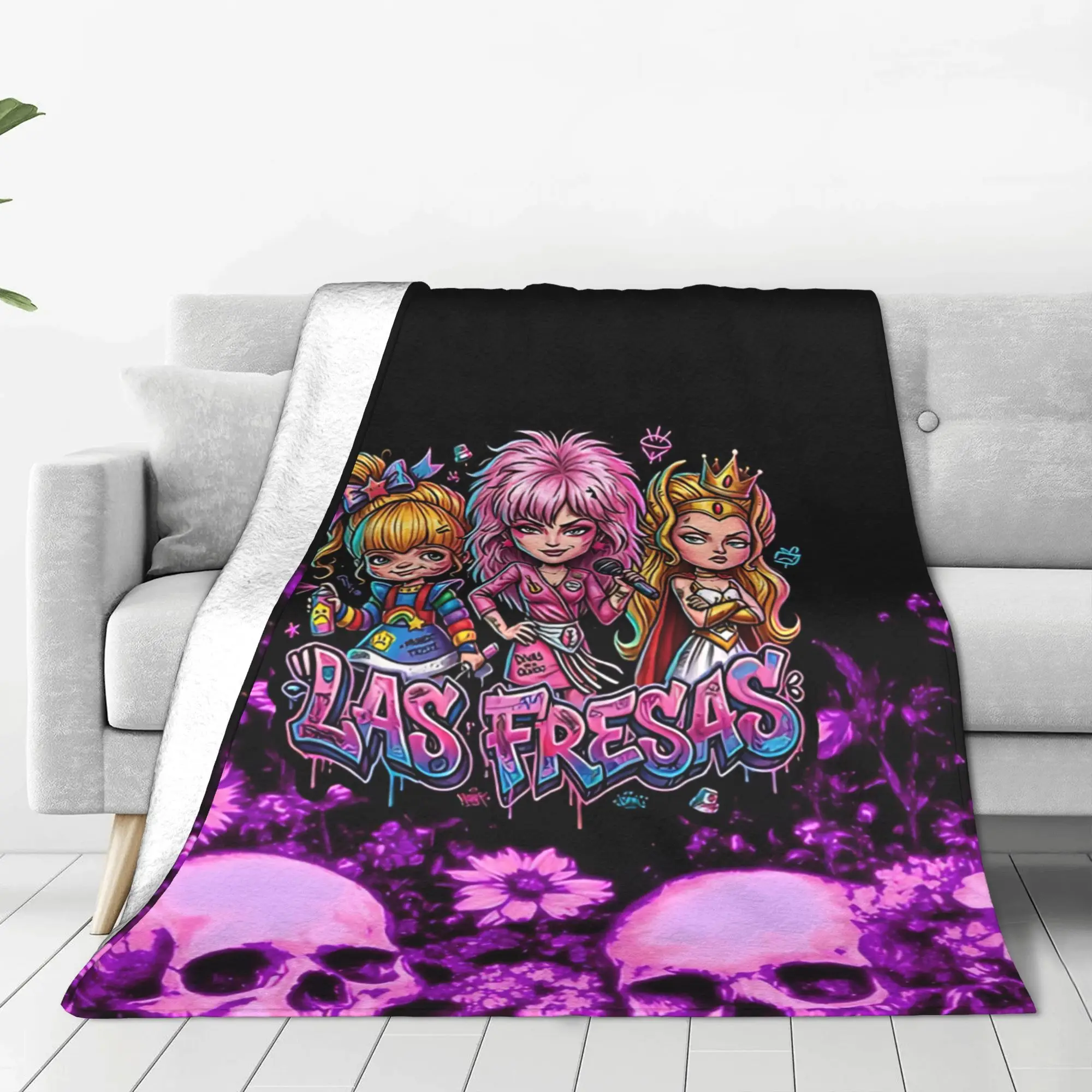 1PC Home Cutecore Fluffy Cloud R-Rainbow Brite Blanket Super Cosy Plush Home Living Room Sofa Halloween