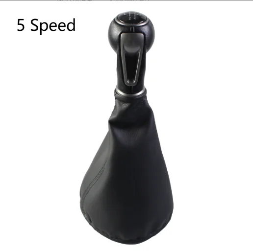 

1pc Car Black New 5 Speed Leather Gear Shift Knob For SEAT For IBIZA IV(6j) 2009-2017 Car Accessories