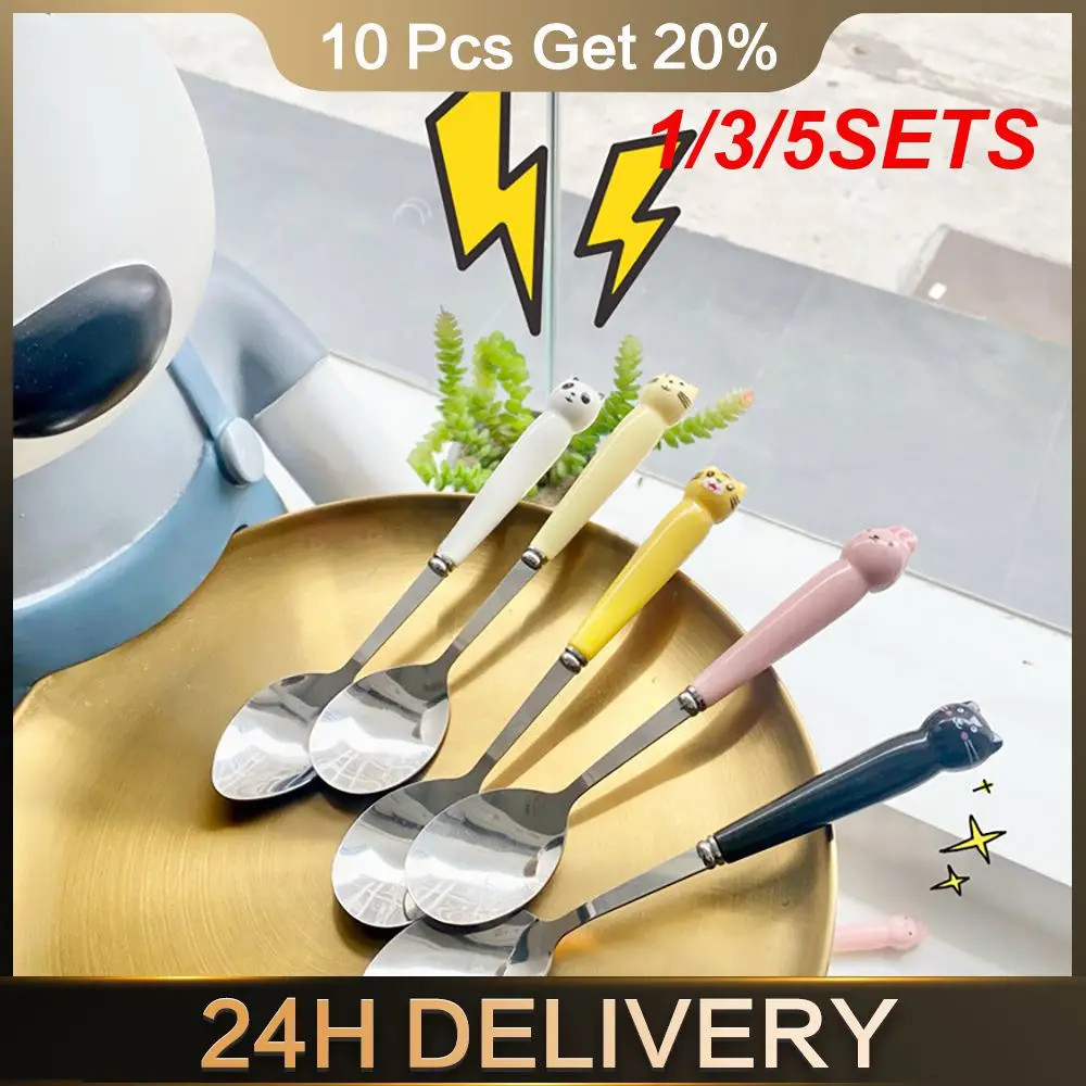 1/3/5SETS Training Tableware Fork Set Of Anti-skid Baby Feeding Childrens Tableware Auxiliary Food Fork Plastic Tableware