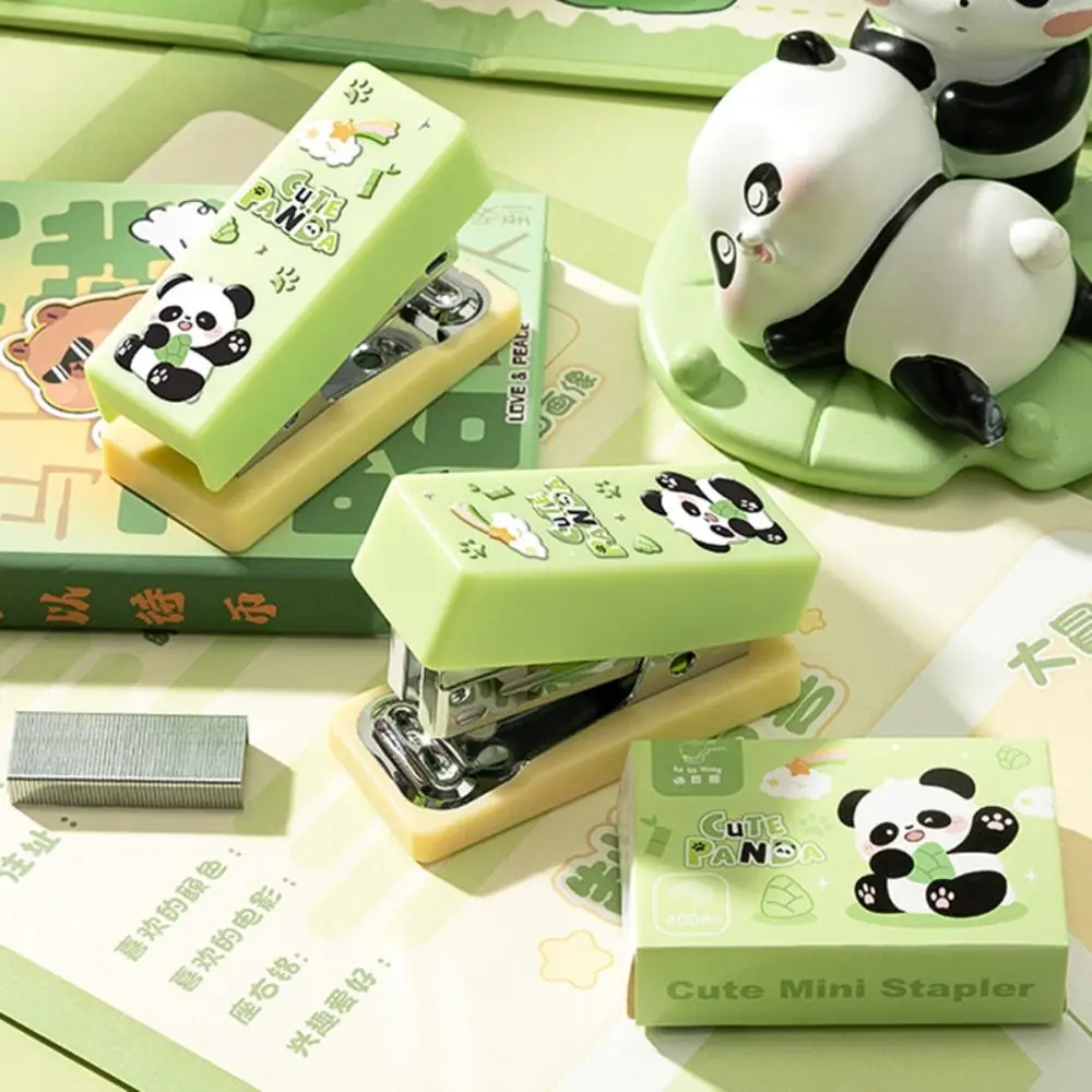Capybara/Panda Stapler Mini Portable Labor-saving Heavy Duty Stapler Portable Use 24/6 Staples Manual Stapling Machine