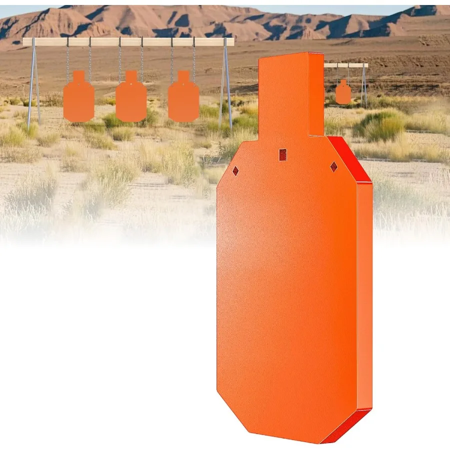 Alvo de acero AR 500, objetivo de silueta de acero resistente de 1 y 2 pulgadas de grosor, objetivos de placa de acero cortados con láser para campo de tiro, duradero M