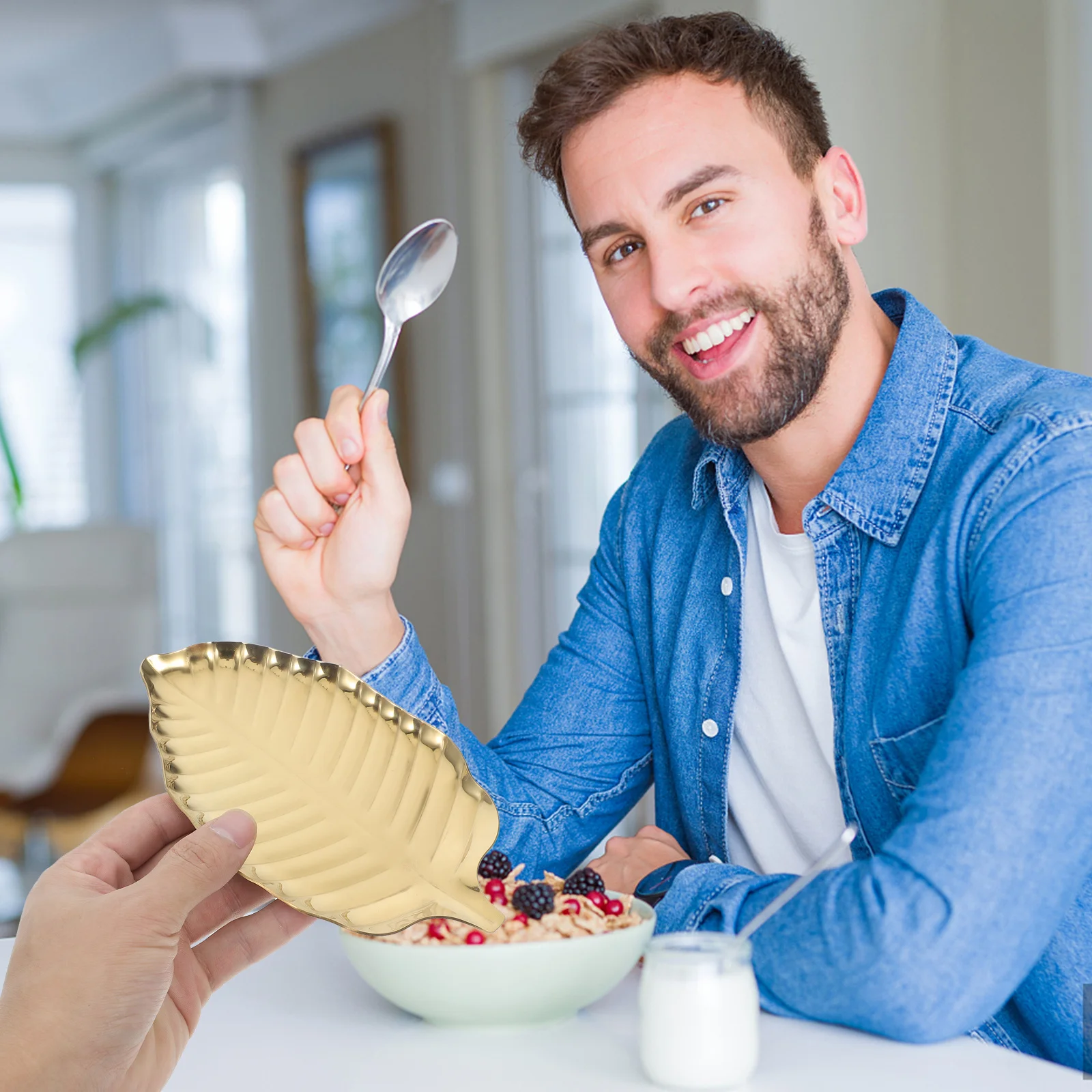 

Kitchen Spoon Rack Gold Stainless Shaped Multi-Purpose Utensil Rest for Countertop Coffee Station Cooking Serving