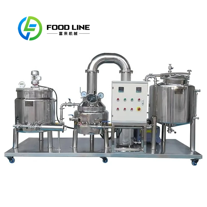 Pre Filtering Vacuum Honey Concentrator Built in impurity screen clear tiny sundries before honey entering concentration chamber