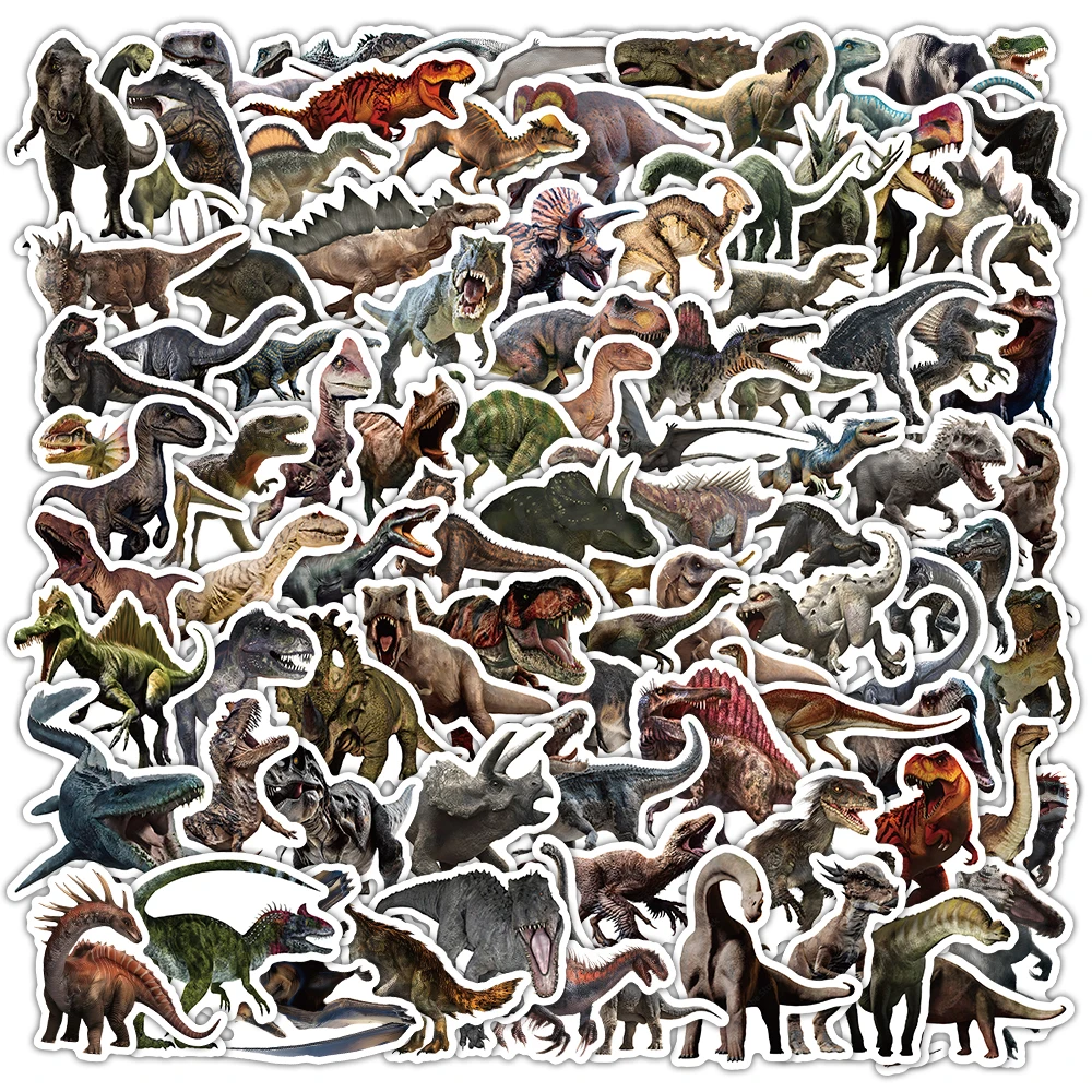 103 pieces Jurassic dinosaur graffiti stickers - InS Tyrannosaurus pattern decorative desktop sticker