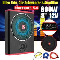 800W 8 inch Car Audio Subwoofers Digital Amplifier Car Audio Power Amplifier Bass Subwoofers Audio Amp With BlueTooth Body Kit