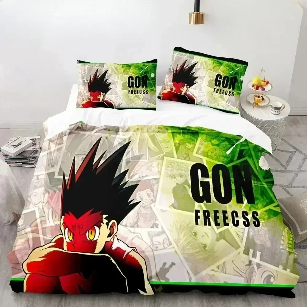 Hunter X Hunter 3D Print Duvet Cover Set Bedding Set Japanese Anime Twin Queen King Quilt Cover Pillowcases Home Decor 012