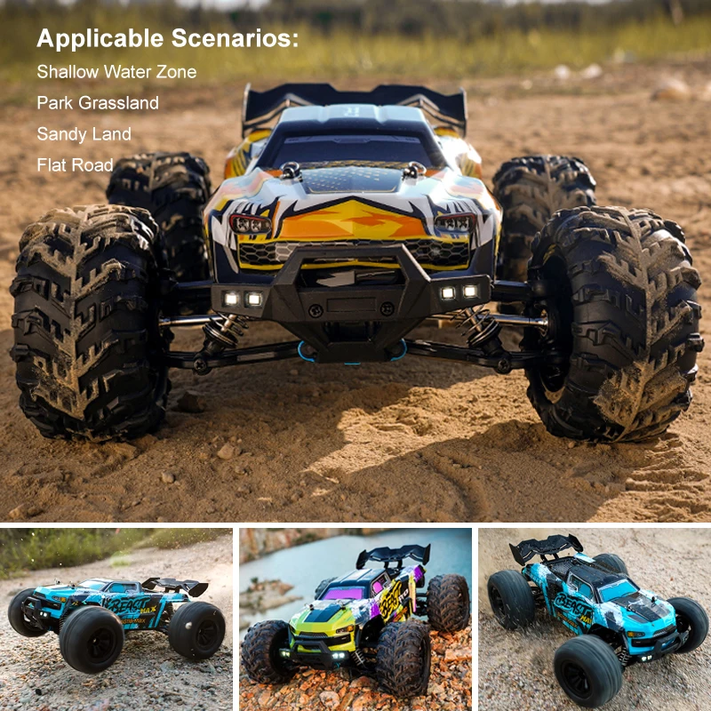 4WD 1:16 RC Car Off Road 4x4 High Speed 50KM/H lub 70KM/H 2.4G Szczotkowany lub bezszczotkowy szybki zdalnie sterowany samochód ze światłami LED