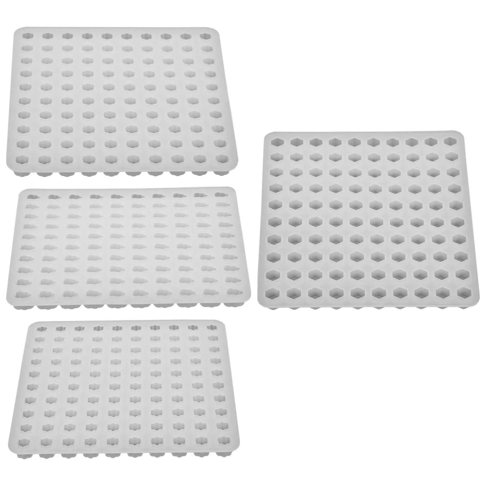 

4 Pcs Craft Making Tool Wax Seal Mold Molds for Crafts The Flowers Beads Silica Gel