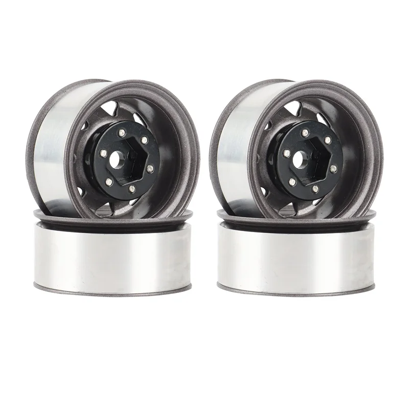 

MYMF-8PCS 1.55 Metal Beadlock Wheel Rim Hub For 1/10 RC Crawler Car Axial Yeti Jr 90069 RC4WD D90 TF2 Tamiya CC01 LC70 MST,3