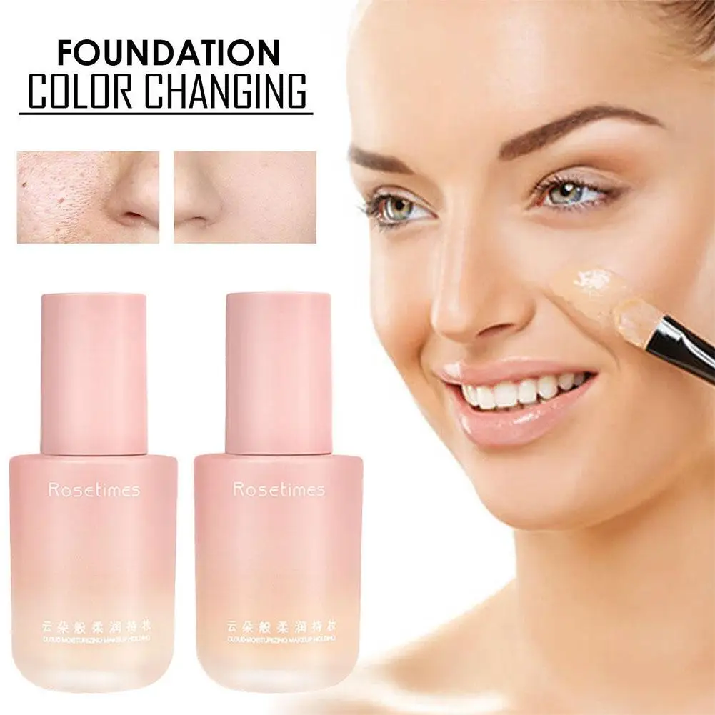 NEW High-end Face Liquid Foundation Cosmetic Waterproof Full Drying Mineral Makeup Base No Corrector Coverage Face Cream V1T0