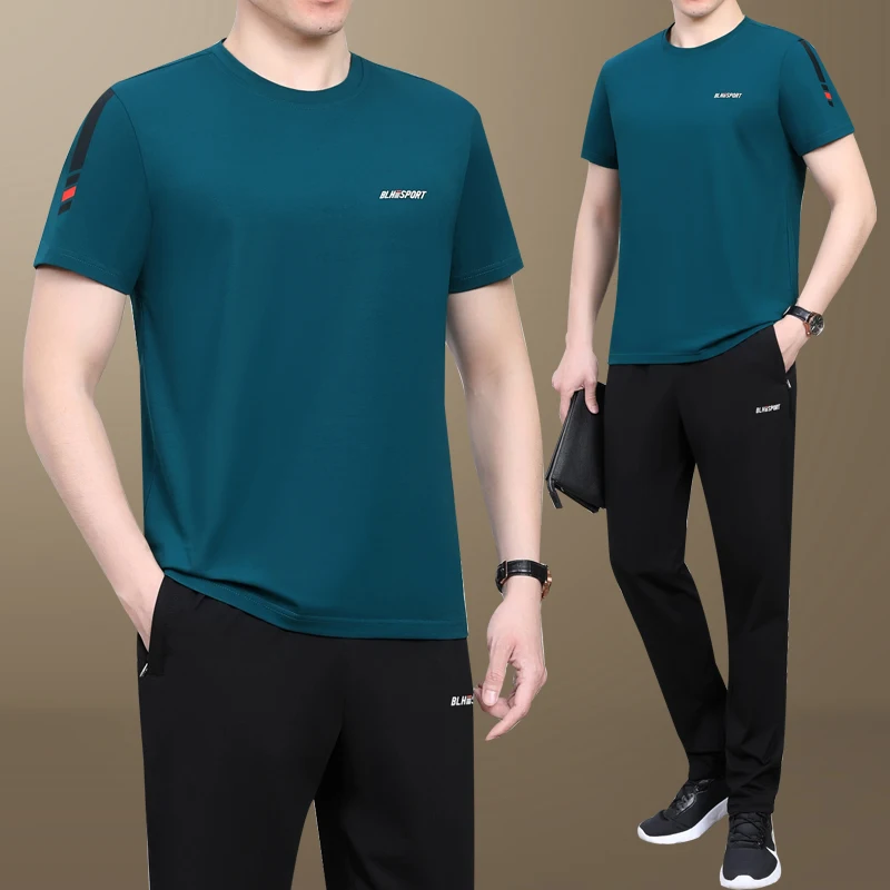 father's-day-casual-sportswear-set-round-ne-ort-sve-cotton-polyester-blend-summer-outfit-for-middle-aged-men