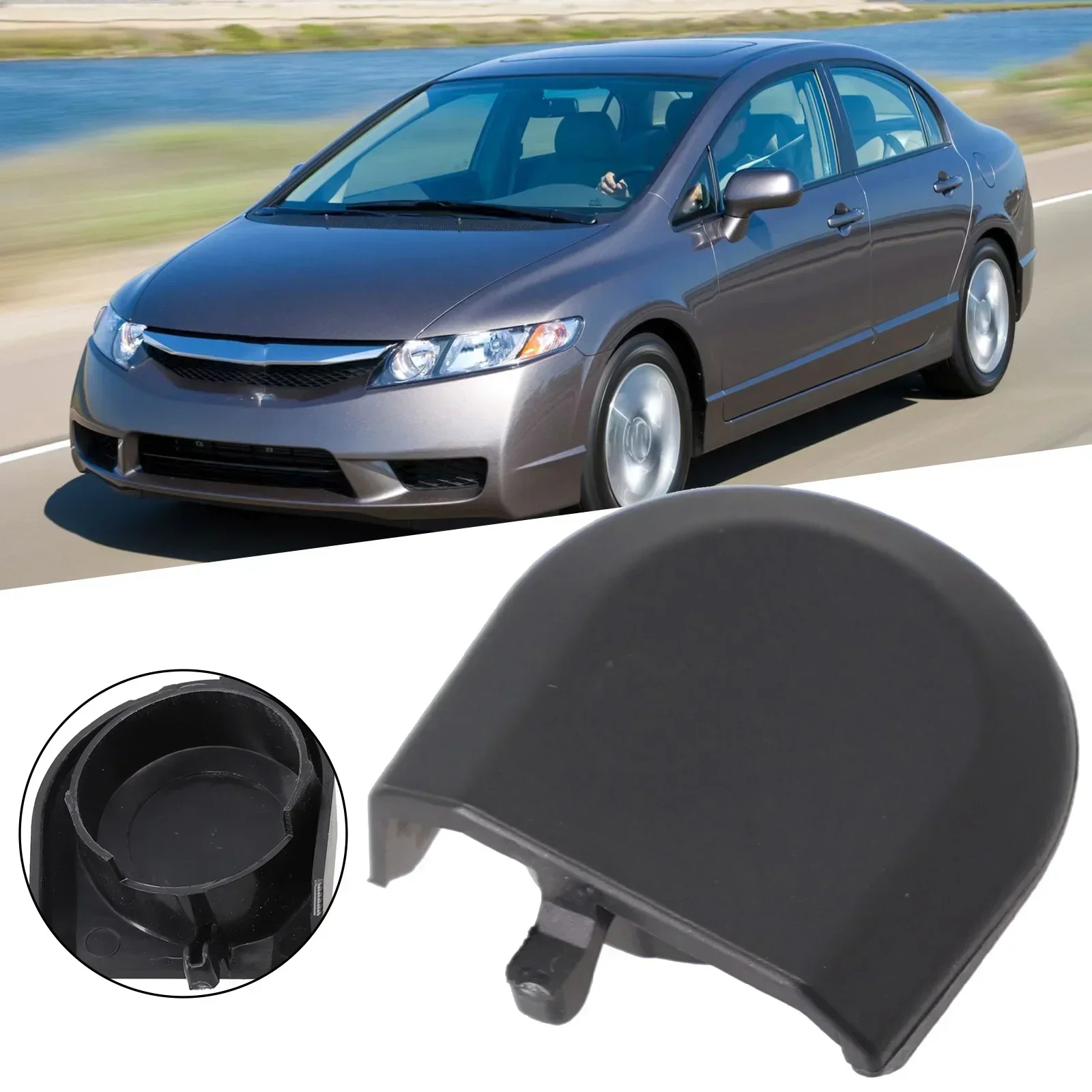 1Pcs Windshield Wiper Arm Head Nut Cap Bolt Cover For Honda Civic 4Dr Sedan 2006 2007 2008 2009 2010 2011 76601-SNA-A01