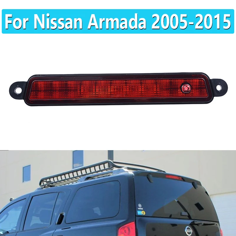 Third Brake Light 12V Car Red Rear Stop Light High Mount Stop Lamps For Nissan Armada 2005-2015 For Infiniti QX56 2004-2010