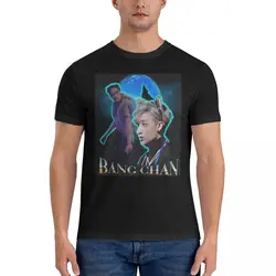 Bang Chan Design T-Shirt per uomo Bang Chan T-Shirt Vintage in puro cotone girocollo manica corta T-Shirt vestiti originali