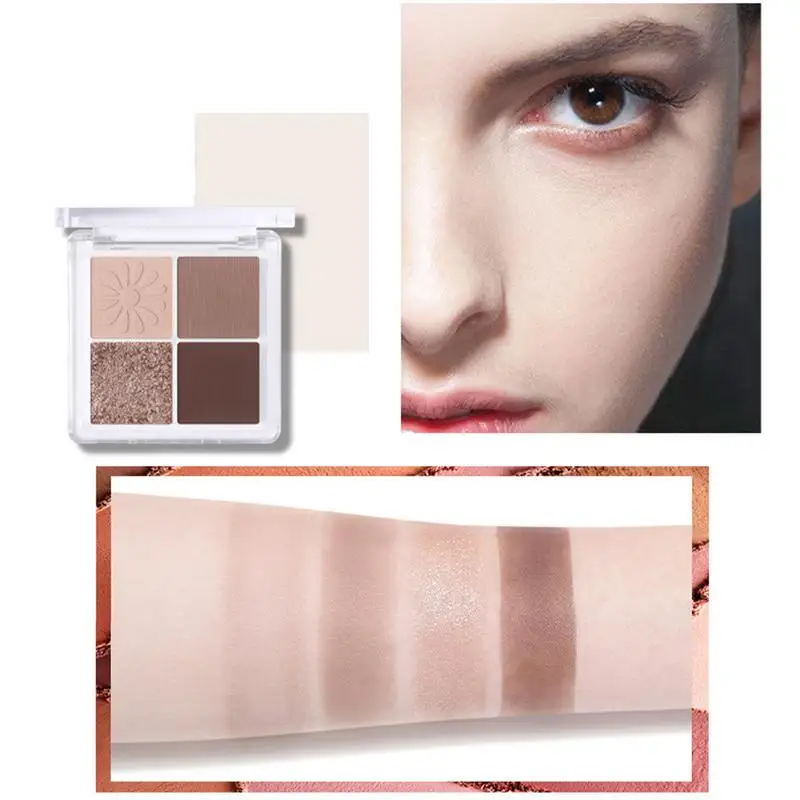 Impermeável Eyeshadow Maquiagem Set, Matte e Shimmer, Pigmentado Blending Pallet, Veludo Natural