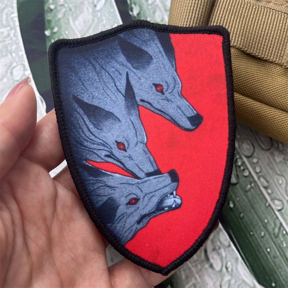 

"Цербер" Hell Dog Chevron Russia Morale Badge Patches Tactical Army Backpack Hook and Loop Printed Stickers