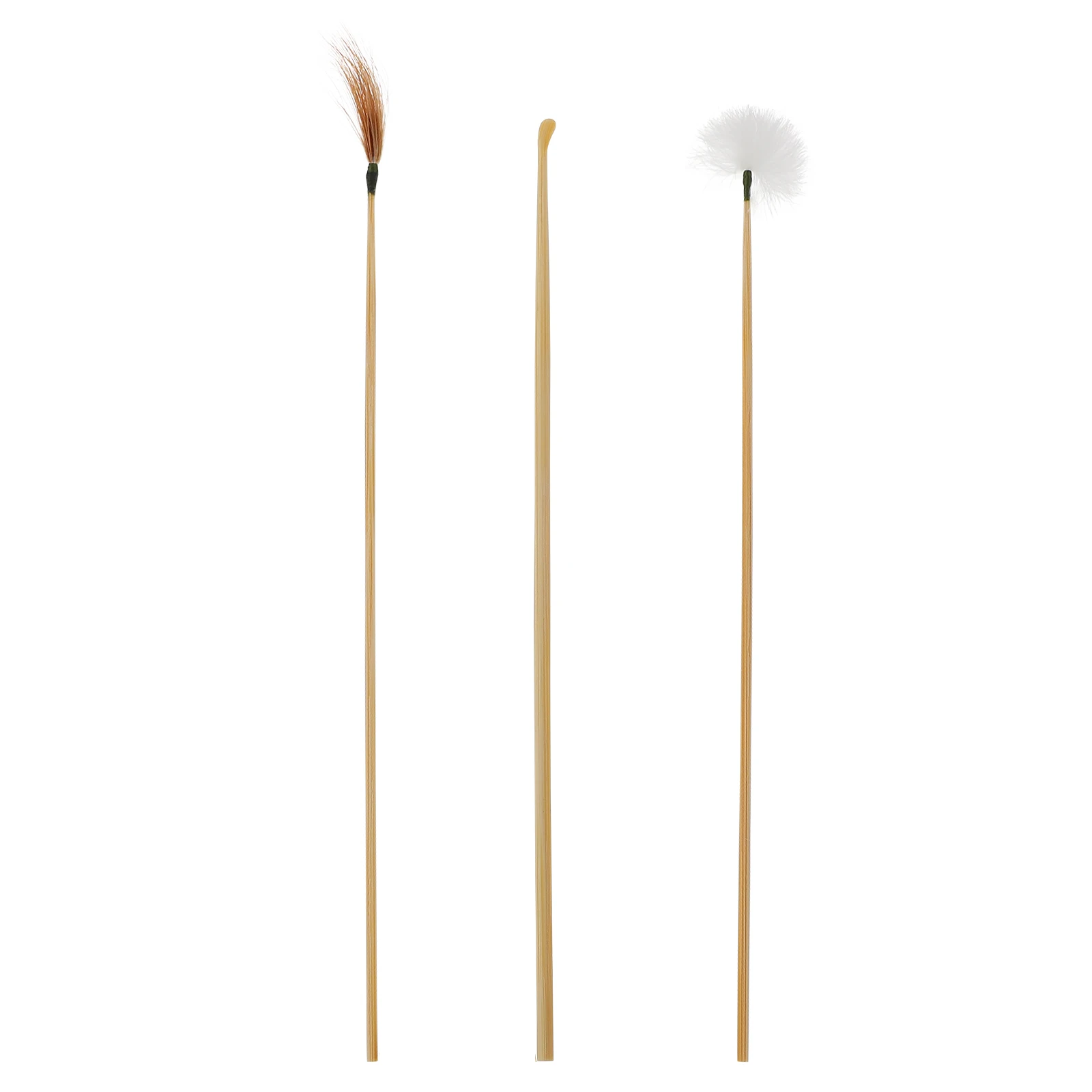 

3 Pcs Removal Kit Disposable Bamboo Handles Goose Cleaning Tools Spiral Decompression Ear Canal Massager