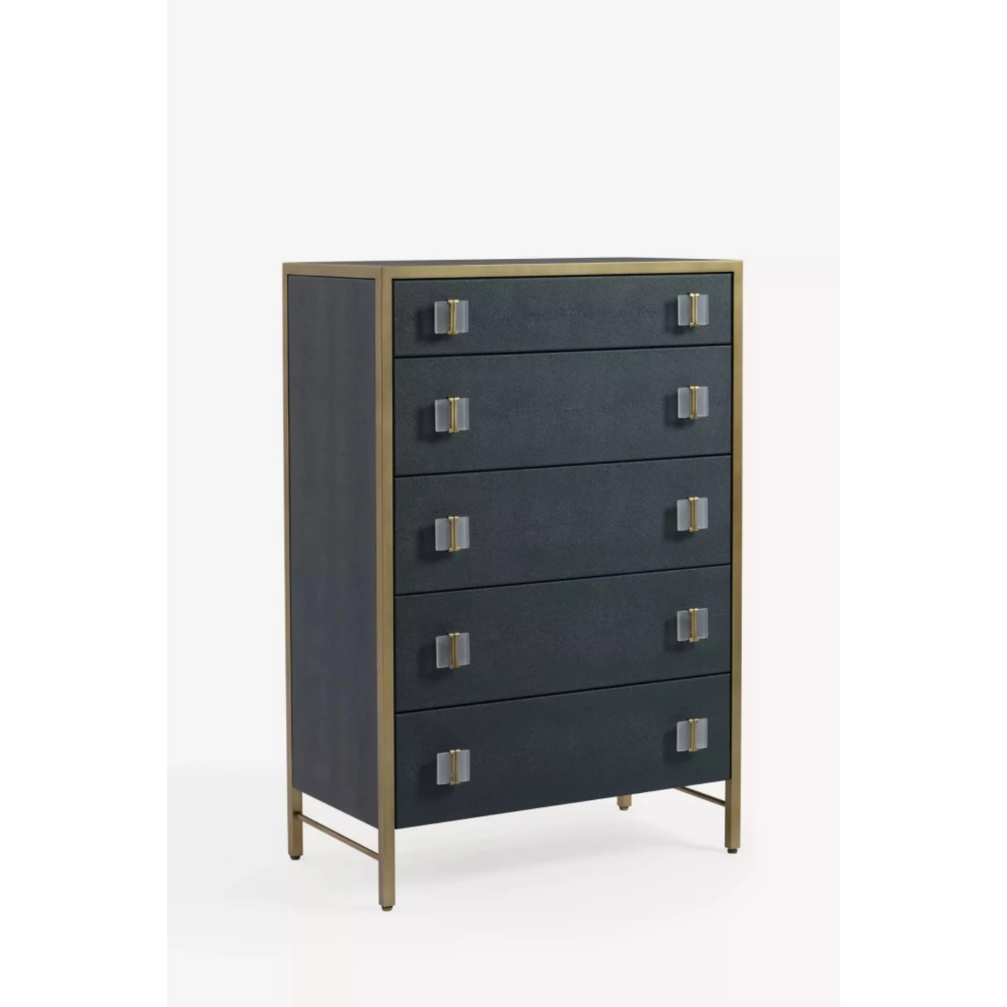 /e Modern minimalist chest of drawers stainless steel frame vanity cabinet bedroom storage cupboard Suitable for bedrooms